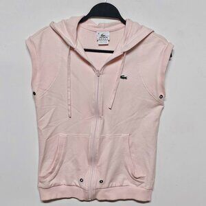 Lacoste Sport Hooded Fleece Pink Vest 40/Med